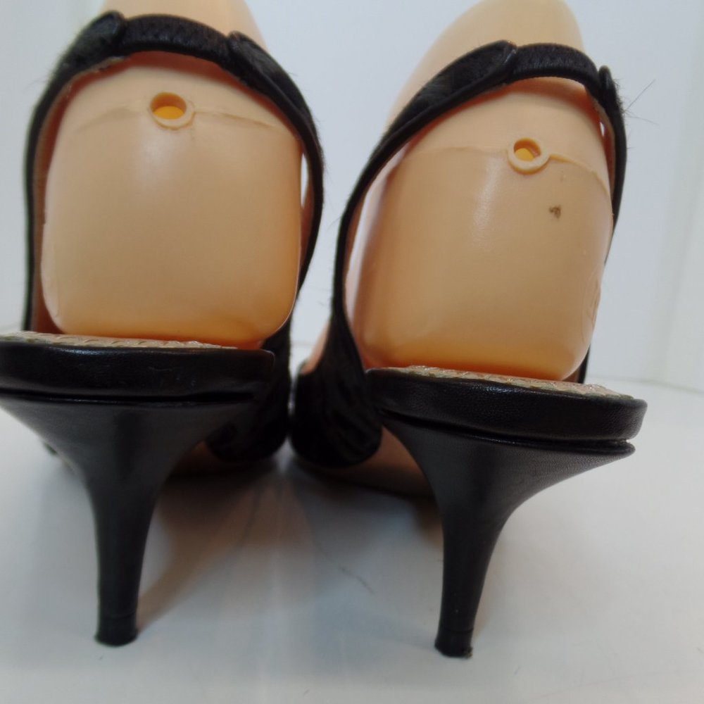 Jean-Michel Cazabat "Seducta" Multi Colored Animal Print Sling Back Heels Sz 7.5 - Picture 5 of 13